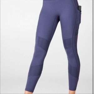 EUC high waisted moto legging